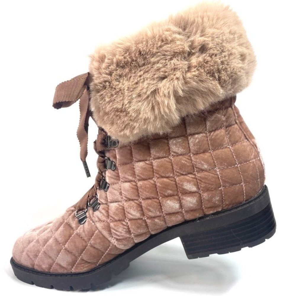 NEW! ISAAC MIZRA Quilted Hiker Boots 7M